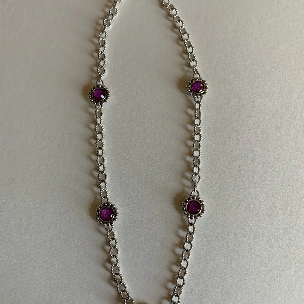 LAGOS 🎉HP🎉 Sterling Silver Maya Charoite Station Necklace